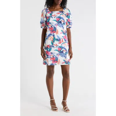 Tori Richard Two Can Tango Floral Minidress In Multi