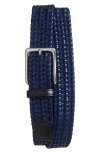 Torino Braided Belt In Navy