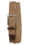 Torino Braided Belt In Taupe