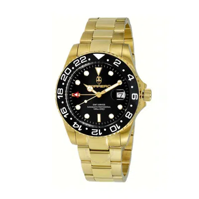 Torino Carrero C1g10bk-bkbkj1 Gmt Black Dial Men's Watch C1g10bk-bkbkj In Gold