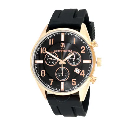 Torino Carrero C1r5275bk-rbj1 Chronograph Black Dial Men's Watch C1r5275bk-rbj In Black / Rose