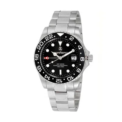 Torino Carrero C1s10bk-bkbkj1 Gmt Black Dial Men's Watch C1s10bk-bkbkj In Metallic