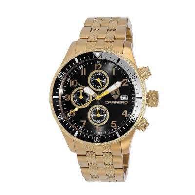 Torino Carrero Cg17733bksvj1 Chronograph Black Dial Men's Watch Cg17733bksvj In Gold