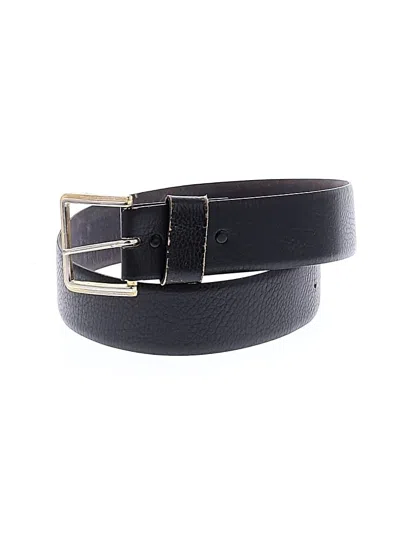 Pre-owned Torino Leather Belt In Black