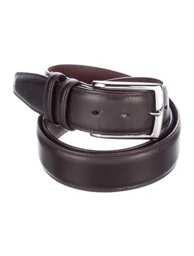 Pre-owned Torino Leather Waist Belt In Brown