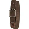 Torino Suede Belt In Brown