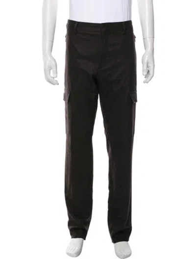 Pre-owned Torino Virgin Wool Cargo Pants In Gray
