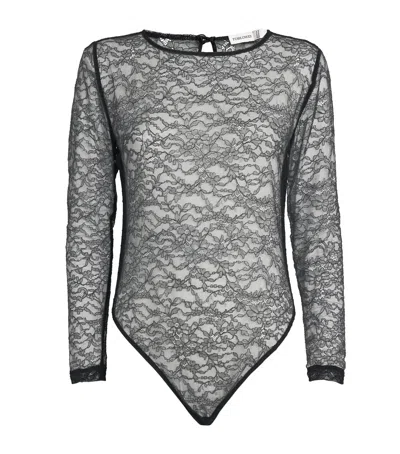 Torlowei Lace Marcella Bodysuit In Black