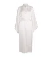 Torlowei Silk Maxi Kimono Robe In White