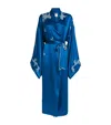 Torlowei Silk Tokoni Robe In Blue