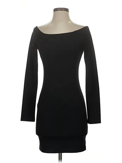 Pre-owned Torn By Ronny Kobo 3/4 Sleeve Top Black Boatneck Tops