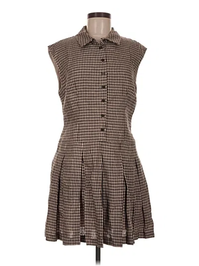 Pre-owned Torn By Ronny Kobo Casual Dress In Brown