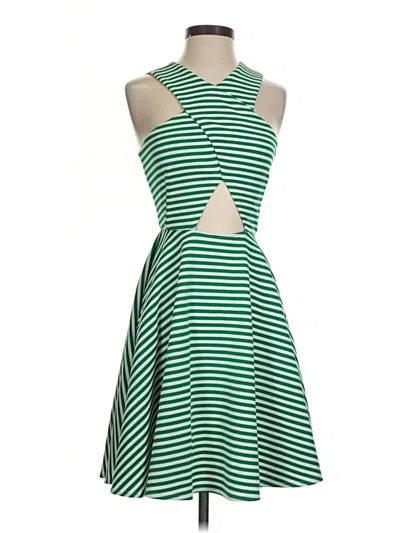 Pre-owned Torn By Ronny Kobo Casual Dress In Green
