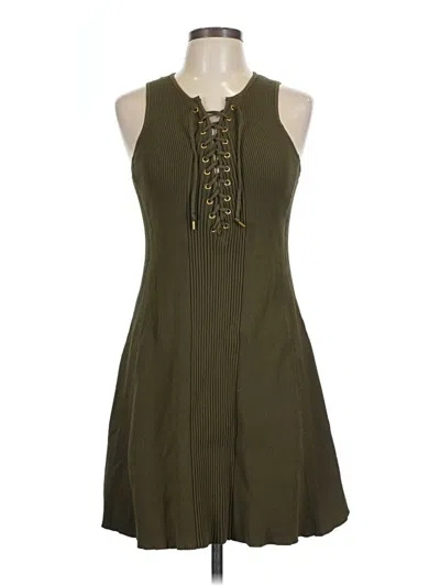 Pre-owned Torn By Ronny Kobo Casual Dress In Green