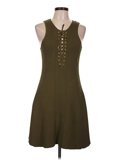 Pre-owned Torn By Ronny Kobo Casual Dress In Green