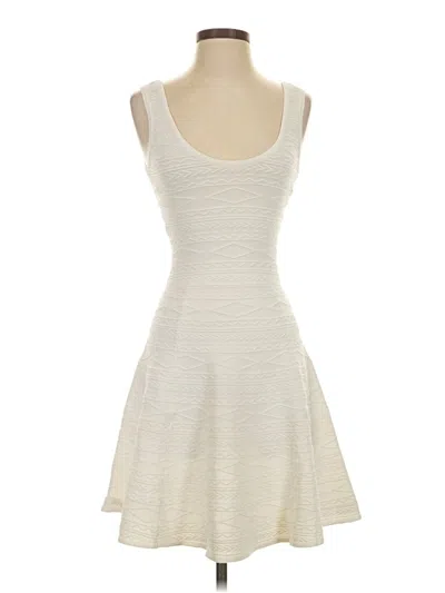 Torn By Ronny Kobo Casual Dress In White
