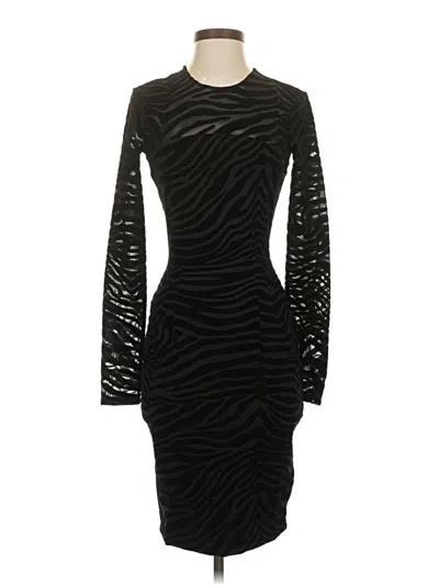 Pre-owned Torn By Ronny Kobo Cocktail Dress In Black