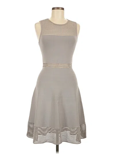 Pre-owned Torn By Ronny Kobo Cocktail Dress In Gray