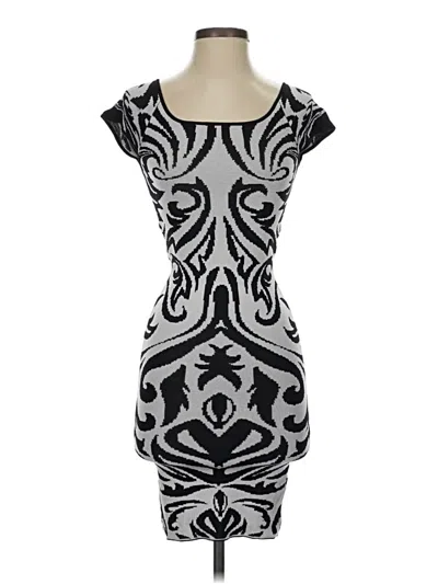 Pre-owned Torn By Ronny Kobo Cocktail Dress In Gray