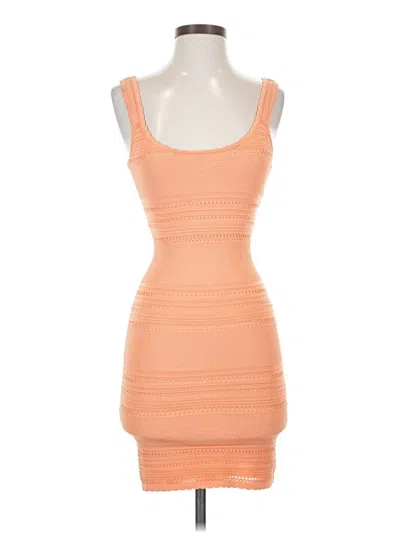 Pre-owned Torn By Ronny Kobo Cocktail Dress In Orange