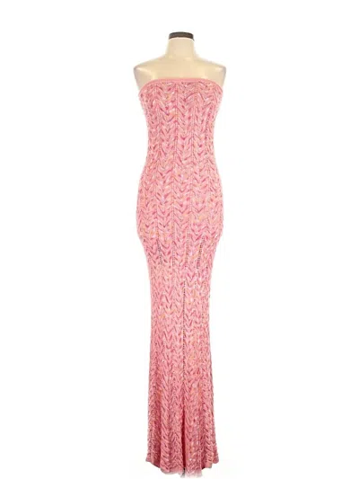 Pre-owned Torn By Ronny Kobo Cocktail Dress In Pink