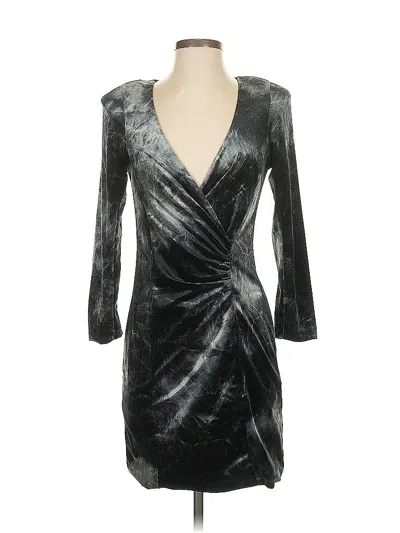 Pre-owned Torn By Ronny Kobo Cocktail Dress In Silver