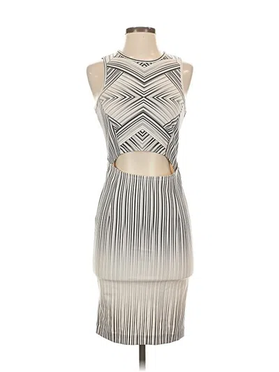 Pre-owned Torn By Ronny Kobo Cocktail Dress In Silver