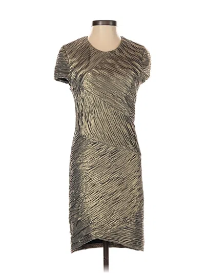 Pre-owned Torn By Ronny Kobo Cocktail Dress In Silver