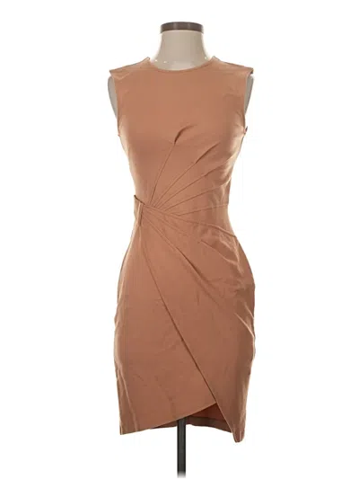 Pre-owned Torn By Ronny Kobo Cocktail Dress In Tan