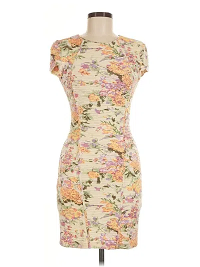 Pre-owned Torn By Ronny Kobo Cocktail Dress In Tan