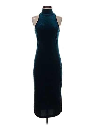Pre-owned Torn By Ronny Kobo Cocktail Dress In Teal