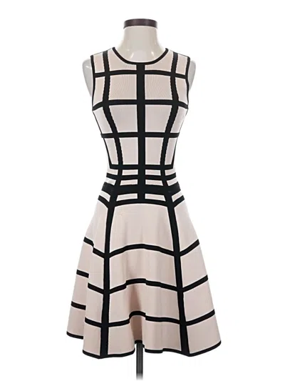 Pre-owned Torn By Ronny Kobo Cocktail Dress In White