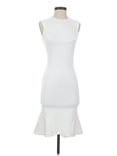 Pre-owned Torn By Ronny Kobo Cocktail Dress In White