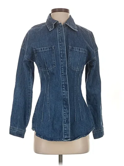 Pre-owned Torn By Ronny Kobo Denim Jacket In Blue