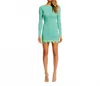 Torn By Ronny Kobo Erin Mini Dress In Limeade In Multi