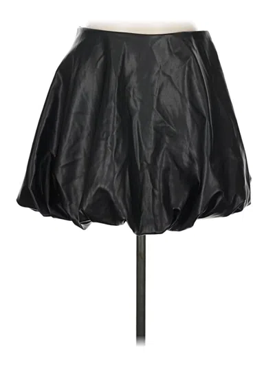 Pre-owned Torn By Ronny Kobo Faux Leather Skirt In Black