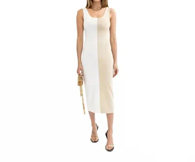 Torn By Ronny Kobo Natalie Midi Dress In White