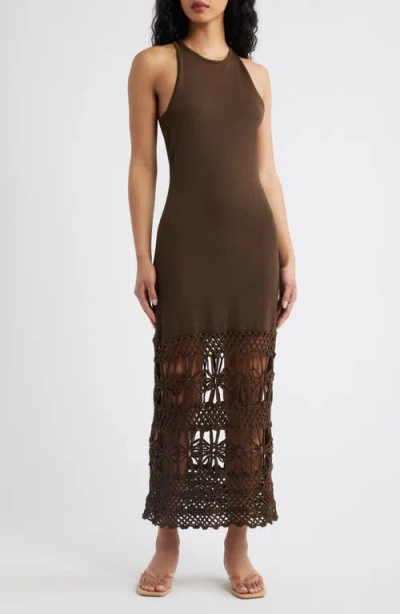 Torn By Ronny Kobo Nina Racerback Body-con Dress In Brown