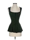 Torn By Ronny Kobo Sleeveless Blouse In Green