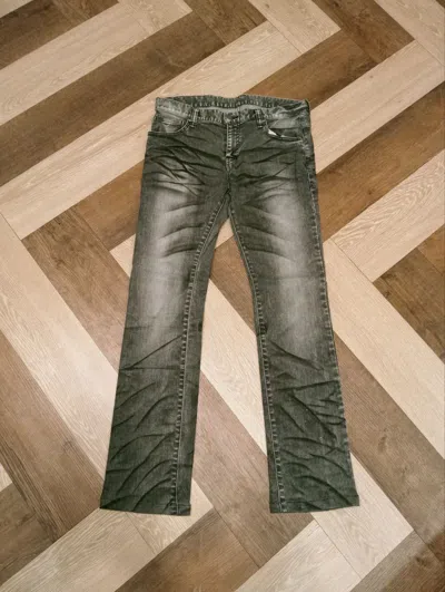 Pre-owned Tornado Mart Japan Gray Distressed Flared Jeans