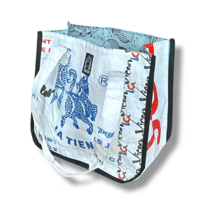 Torrain Recycled Bags Men's White Dragon Basic Tote