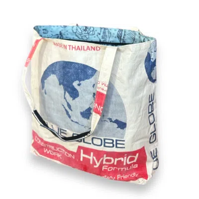 Torrain Recycled Bags Women's Blue / Neutrals Blue Globe Valley Tote