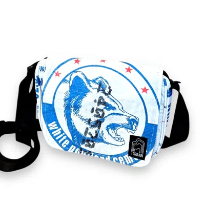 Torrain Recycled Bags Women's Blue / White Bear Kuna Crossbody
