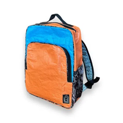 Torrain Recycled Bags Women's Blue / Yellow / Orange Tangerine Sky Blue Giri Backpack