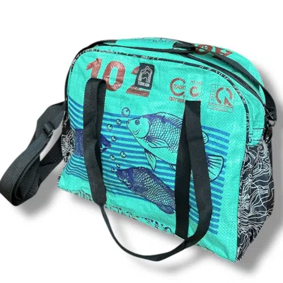 Torrain Recycled Bags Women's Green Fish Bowler Bag