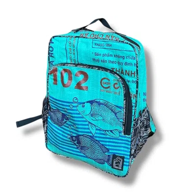 Torrain Recycled Bags Women's Green Fish Giri Backpack