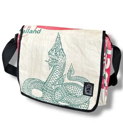 Torrain Recycled Bags Women's Neutrals / Green Naga Central Messenger