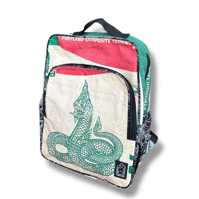Torrain Recycled Bags Women's Neutrals / Green Naga Giri Backpack