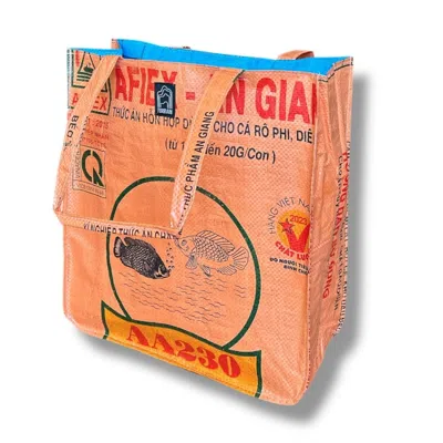 Torrain Recycled Bags Women's Orange Tangerine Fish Simple Tote