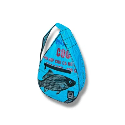 Torrain Recycled Bags Women's Sky Blue Fish Circadian Sling Pack